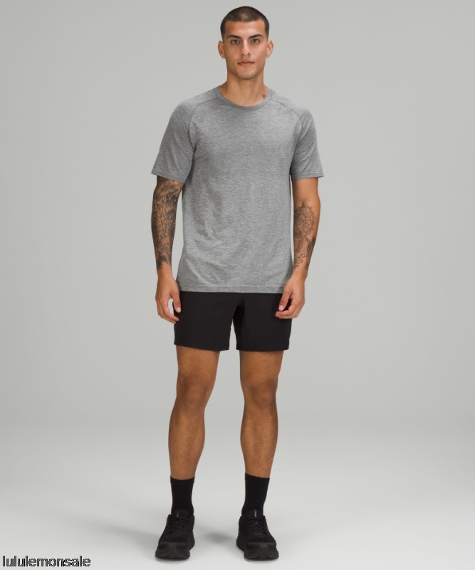 Lululemon Deutschland DELULU778 | Lululemon Deutschland Slate Metal Vent Tech Kurzarmshirt 20